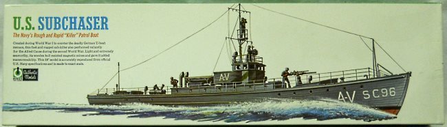 ITC 1/74 US Navy WWI Submarine Chaser (Sub Chaser) - ex-ITC, C-582-200 plastic model kit